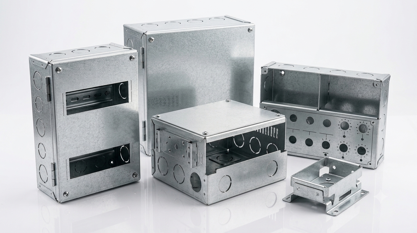 Electrical and industrial sheet metal enclosures produced using the SINAR laser cutting machine