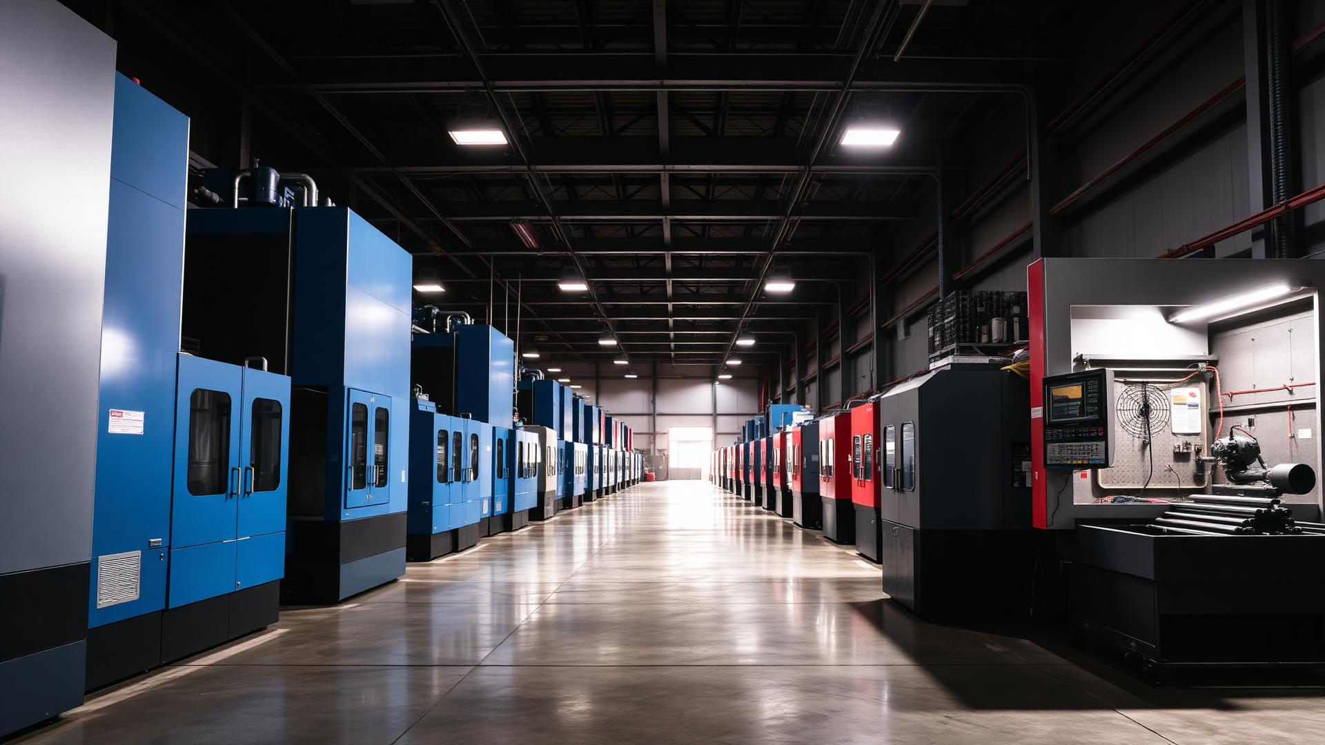 CN Engineering CNC machining shop floor